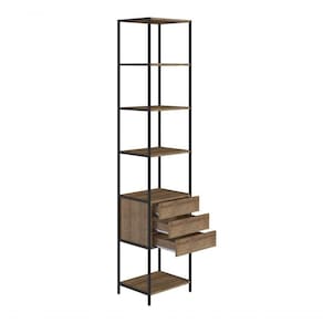 Estante 03 Gavetas Steel Quadra 27807 Vermont Preto Fosco