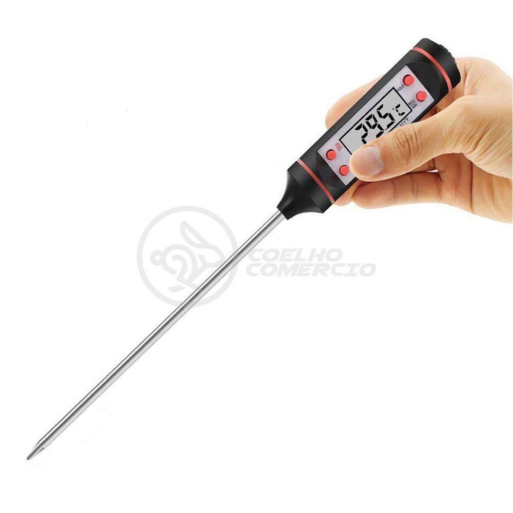 Termômetro Culinário Cozinha Digital Mede 50ºc A +300ºc
