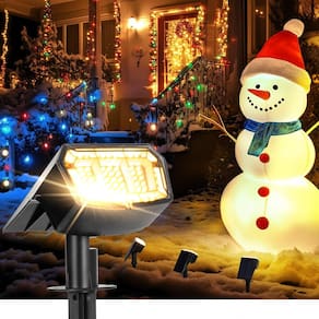 Holofotes solares AUDERWIN 63 LED, 3 modos de iluminação, pacote com 2