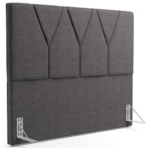 Cabeceira Cama Box Casal 140 Cm Aurora Linho Cinza Escuro
