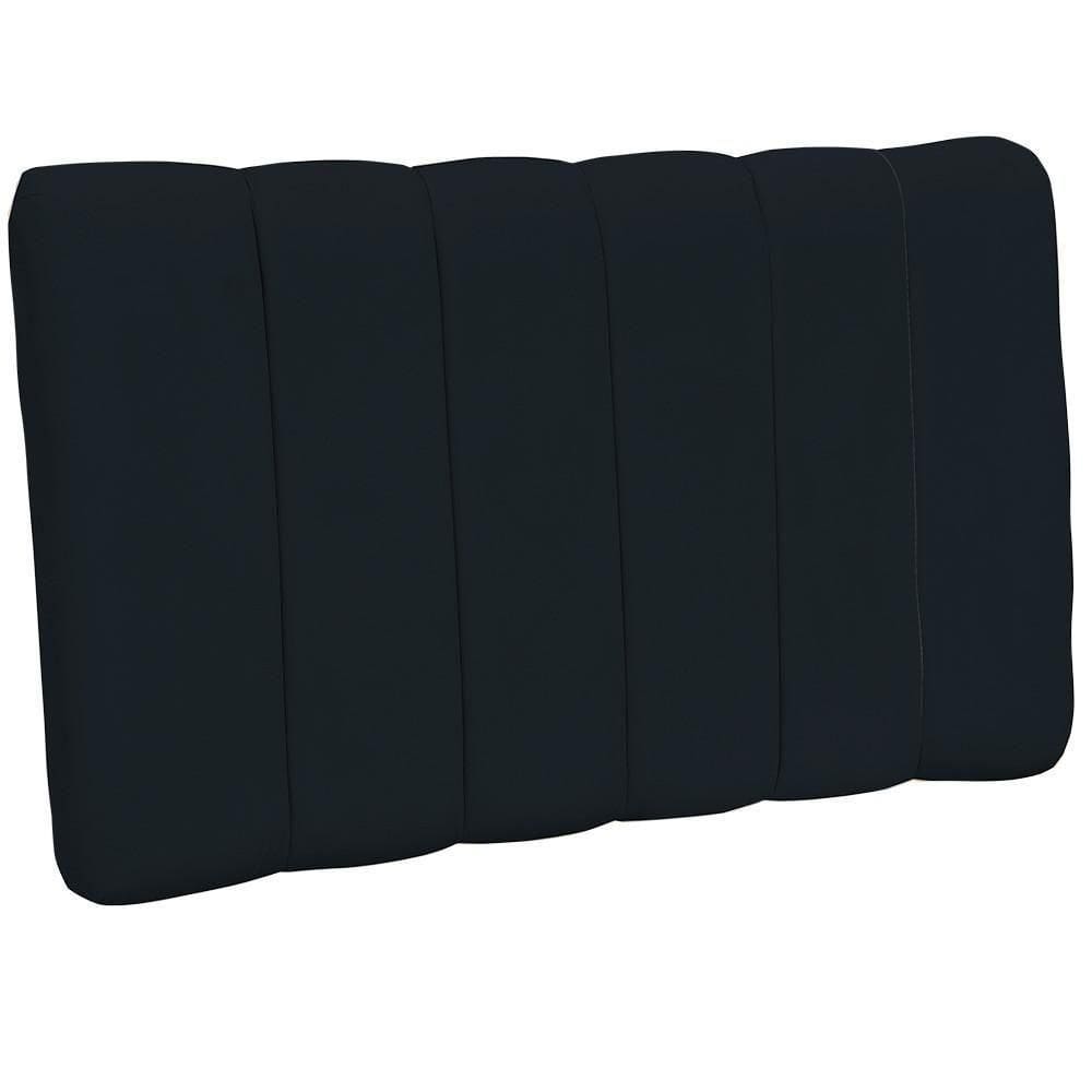 Cabeceira Cama Box Painel Solteiro 100 Cm Dubai W01 Preto