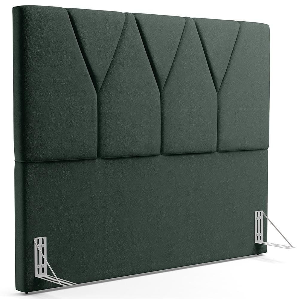 Cabeceira Cama Box Casal King 195 Cm Linho Verde Musgo
