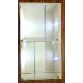 2 Vitrines Suspensas Com Led Branca