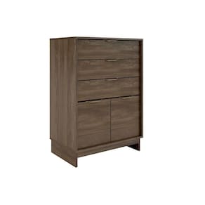 Cômoda De Quarto 1112 C/ 2 Portas E 3 Gavetas Legno - Carraro