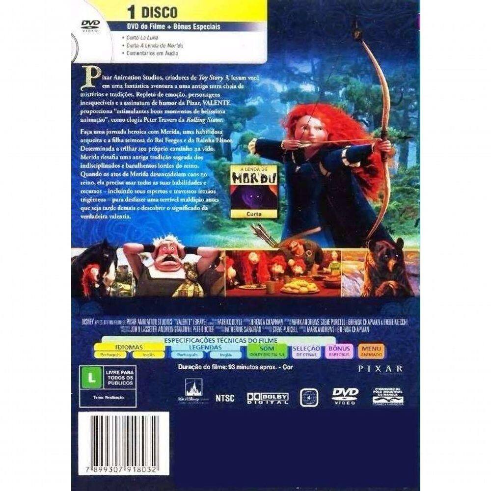 Dvd Disney Pixar - Valente | Casas Bahia