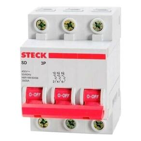 Steck, Disjuntor Serie Sd3 125a 3p 400v Curva C 10ka SDD3C125
