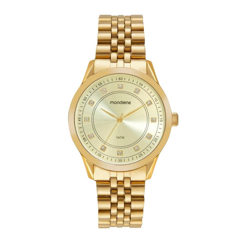 Relogio Mondaine Feminino Ref: 99763lpmvde3 Casual Dourado