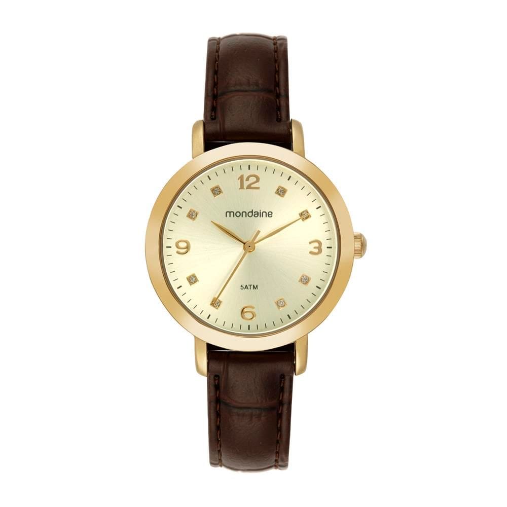 Relogio Mondaine Feminino Ref: 99757lpmvdh3 Casual Dourado
