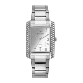Relogio Mondaine Feminino Ref: 32842l0mvne2 Retangular Prateado