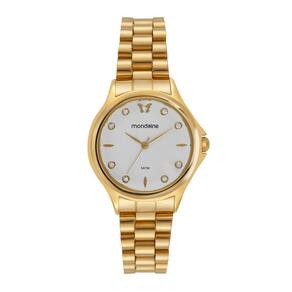 Relogio Mondaine Feminino Ref: 99760lpmvde1 Casual Dourado