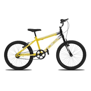 Bicicleta Infantil Passeio Aro 20 KOG Freio V-Brake Cor:Amarelo Degrade+Branco