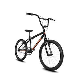 Bicicleta Infantil Passeio Aro 20 KOG CrossX Freio V-Brake Cor:Preto + Laranja