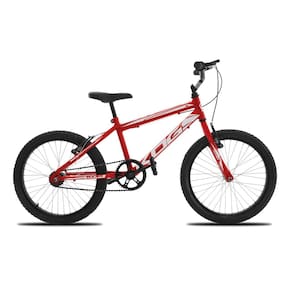 Bicicleta Infantil Passeio Aro 20 KOG Freio V-Brake Cor:Vermelho+Branco