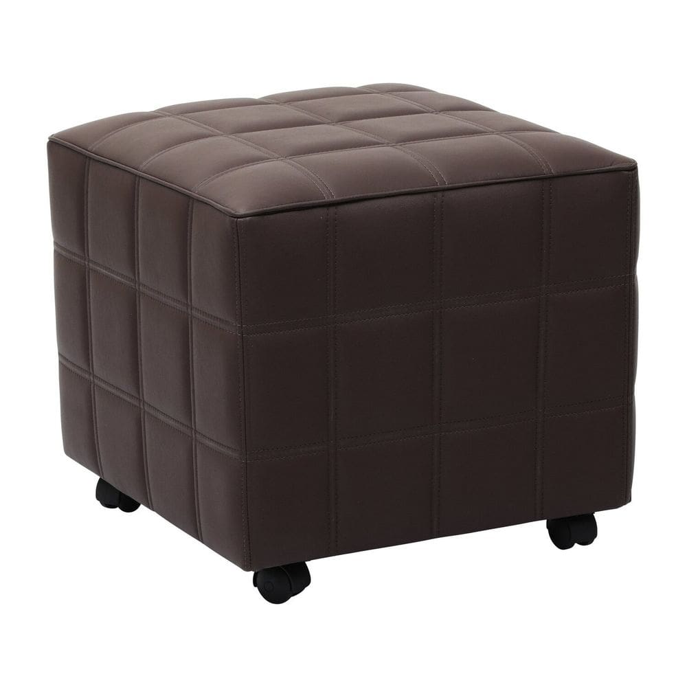 Puff Almofada Quadrado para Quarto Tb Marrom