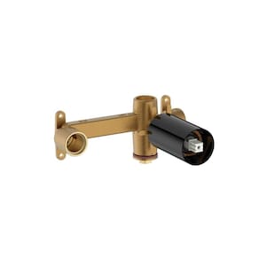 Base de Embutir Monocomando para Lavatório de Parede Insígnia Preto