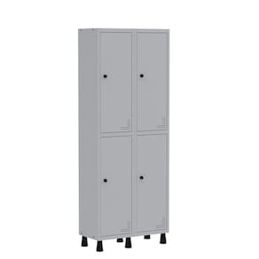 Roupeiro Aco Light 2v 04 Portas Gr302/4pri Cinza