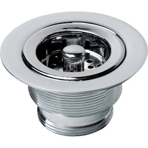 Válvula de Escoamento para Cozinha 4.1/2" X 1.1/2" com Cesta de Metal Cromado