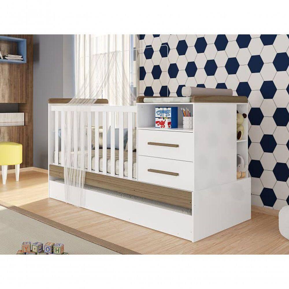 Berço Vini Multifuncional Vira Cama E Escrivaninha | Casas Bahia