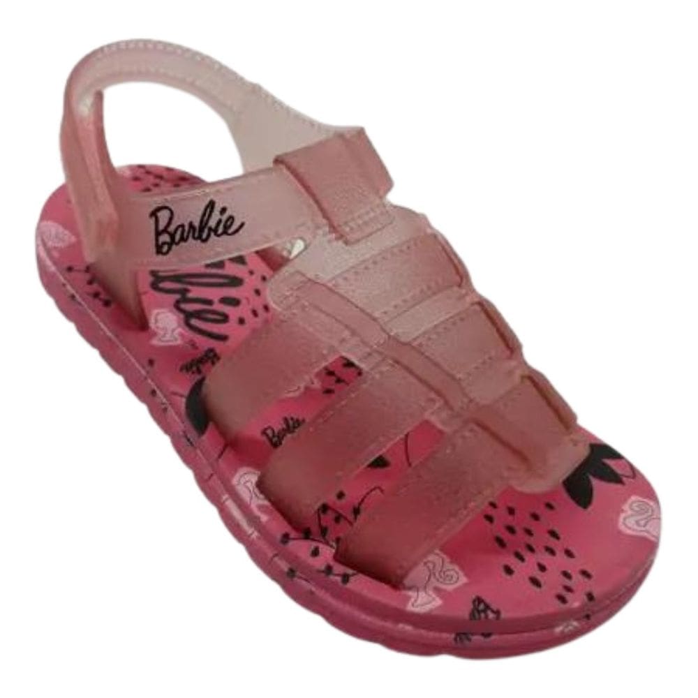 Sandália Grendene Fashionista Infantil Rosa Transparente