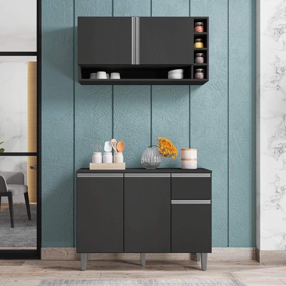 Balcão E Aéreo Miami Cinza Fosco