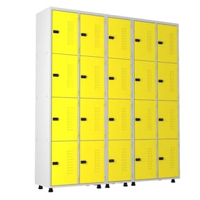 Armário Roupeiro Aço 20 Portas Academia Guarda Volume Trinco