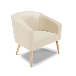 Cadeira Sala De Jantar Pé Palito Natural Stella Sintético D03 - D\`rossi Cor Bege