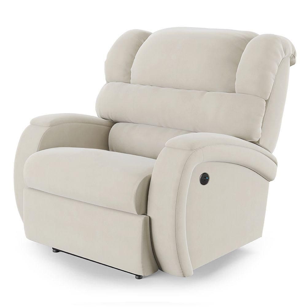 Poltrona Do Papai Reclinável Napoli Power Touch Usb Veludo Fh1 Rose