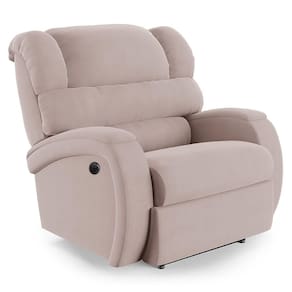 Poltrona Do Papai Reclinável Napoli Power Elétrica Veludo Fh1 Rose