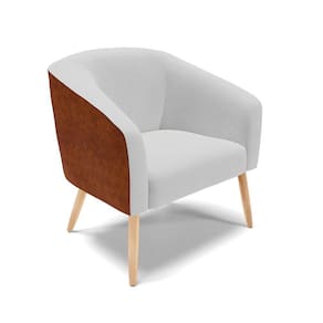 Cadeira Sala De Jantar Pé Palito Natural Stella Noz/linho D03 - D\`rossi Cor Cinza