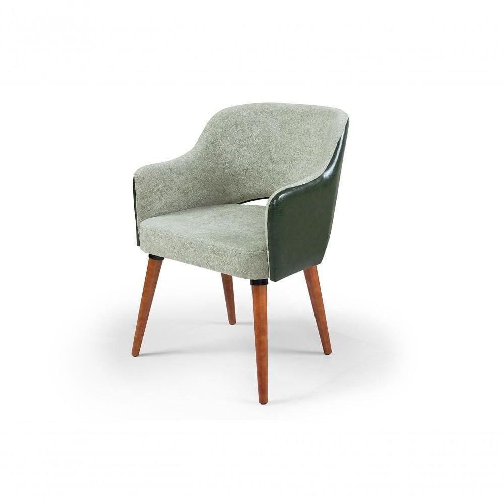 Poltrona Cadeira Malbec Boucle Decorativa Sala De Estar Império Verde