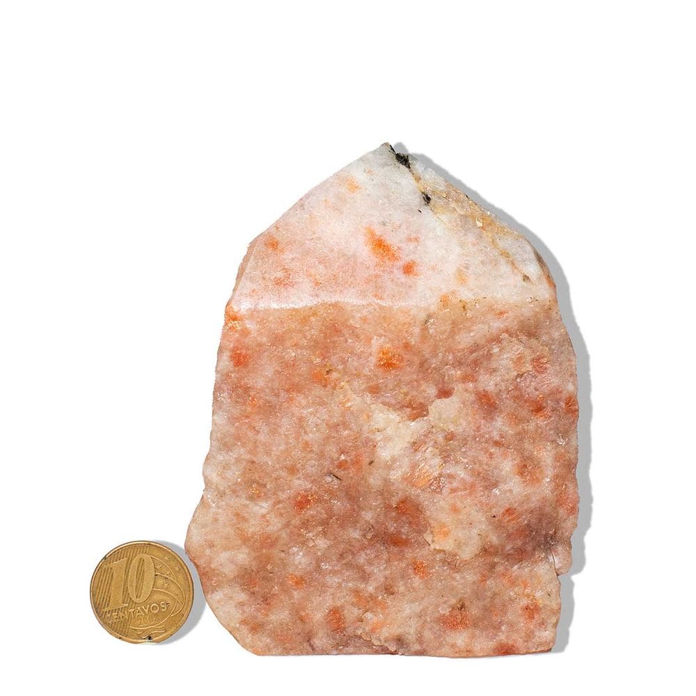 01 Pedra Do Sol Pé e Bico Polido 400 a 500g 8 a 12cm Tipo B