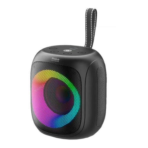 imagem-Caixa de Som Philco PBS30 Portátil Flash Lights Bluetooth Rádio FM-30W