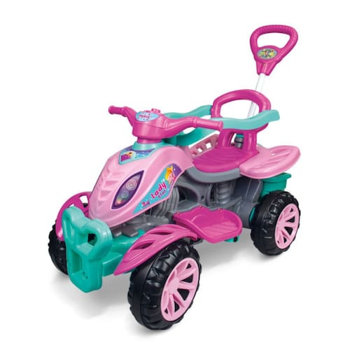 imagem-Quadriciclo Infantil Para Meninos e Meninas do Homem Aranha - Cor: Rosa