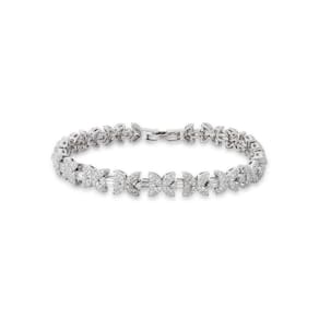 Pulseira De Borboletas Com Zircônias Em Prata 925