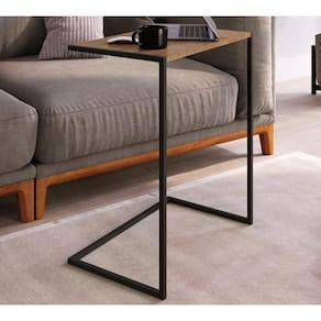 Mesa Lateral Aço 27886 Linha Tube Vermont Preto Artesano Ver