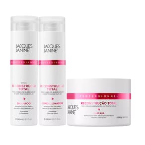 Kit Jacques Janine Recontrução Total Sh+Cond+Máscara 240ml