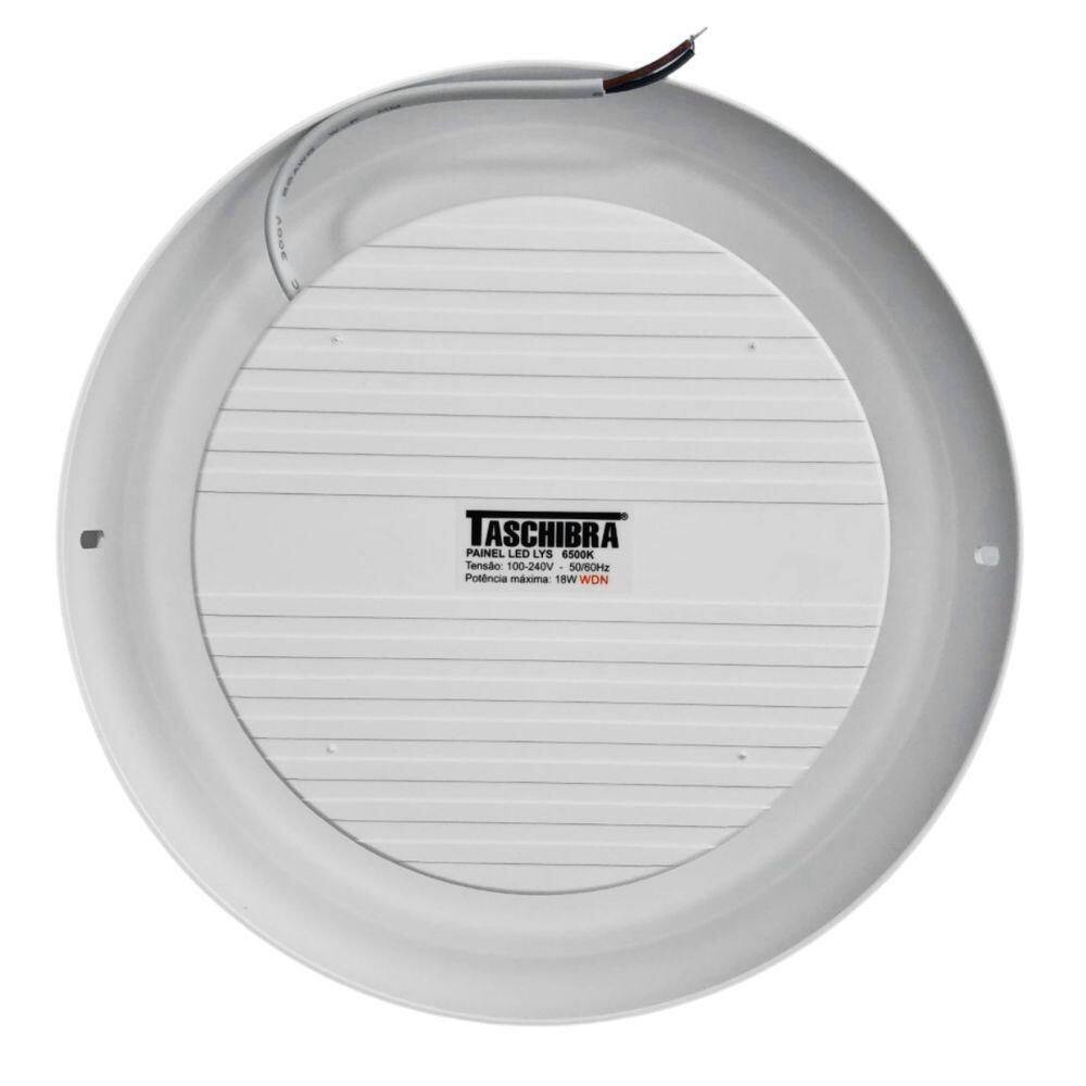 4 Painéis Placa De Led Taschibra 24w Lys Redondo Sobrepor 4000k Luz Neutra