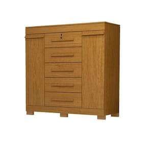 Cômoda 2 Portas 5 Gavetas 100% Mdf Diana Acp Móveis Cinamomo