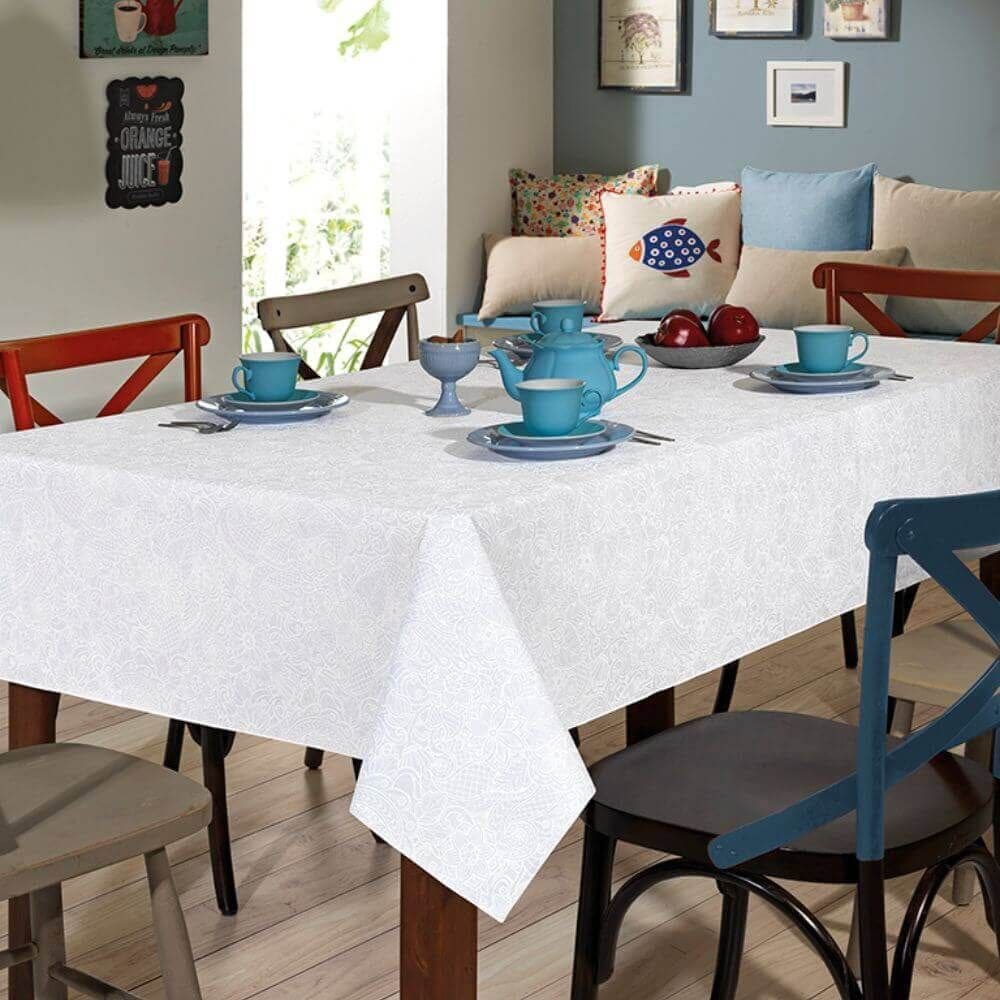 Toalha de Mesa Clean Athenas Quadrada 1,40m x 1,40m - Dohler