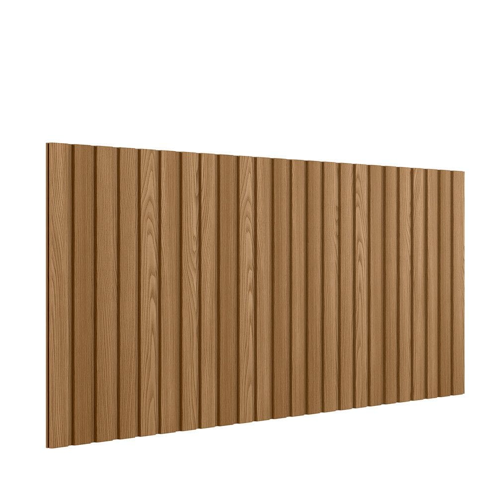 Cabeceira Ripado Modular 4 caixas Ubatuba cama Queen Linea Brasil - Bege