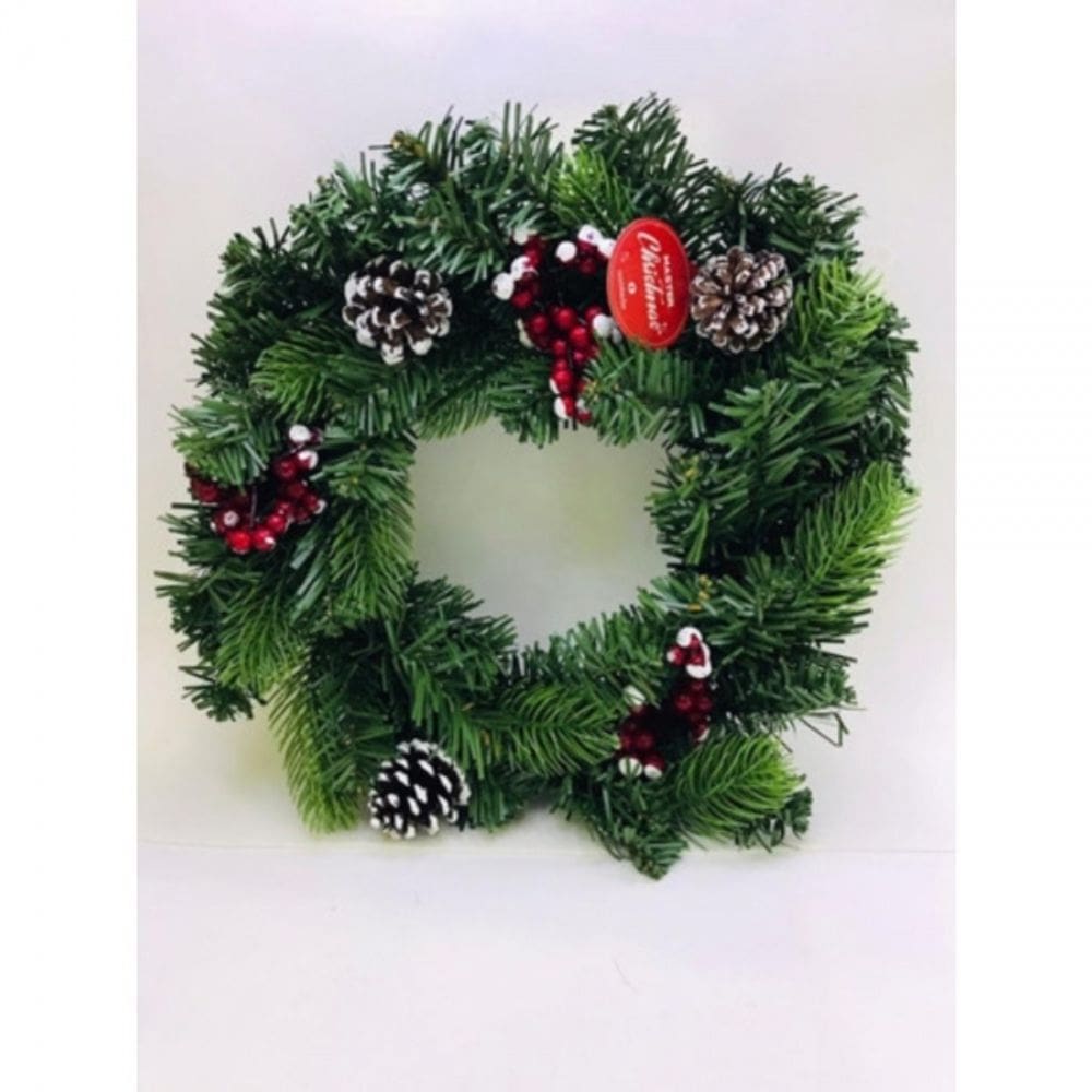 Guirlanda Natal Verde Pinhas E Azevinho 50x50x9 Riomaster