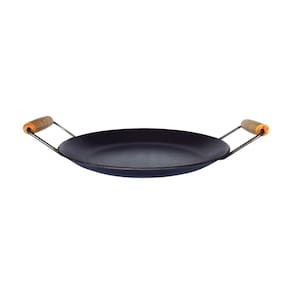 Chapa Disco Arado Aço Carbono Bifeteira Alça Madeira 40cm