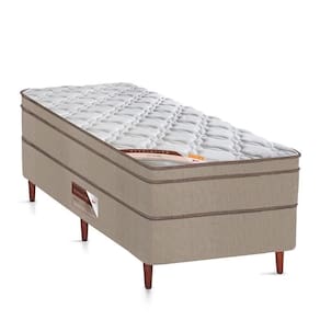 Cama Box + Colchão Castor Solteiro Innovation One Face Tecnopedic 100x200x54cm
