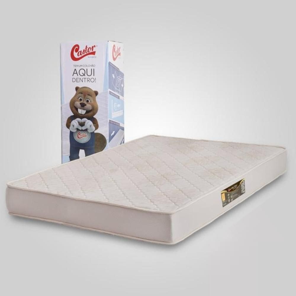 Colchão Castor Casal na Caixa Comfort Double Face D33 138x188x17cm