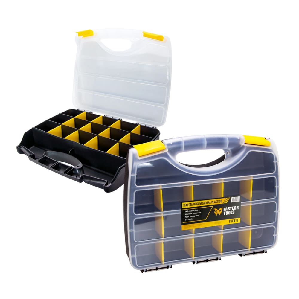 Maleta Organizadora 16 Divisões 31,5 X 25 X 6 Fasterr - Fst019