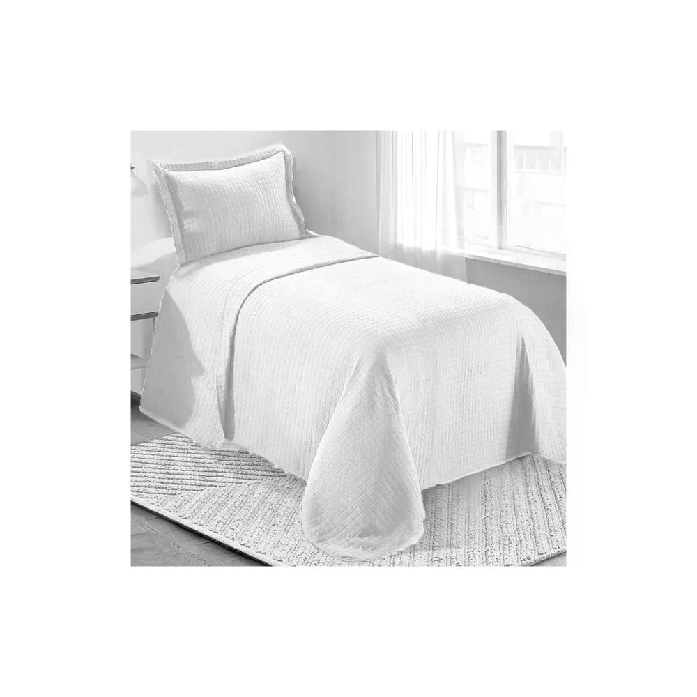 Kit Cobre leito Colcha Solteiro Camesa Loft