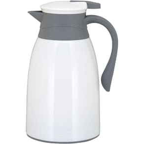 Garrafa Térmica 25X16X13Cm 1L Plástico Branco Ampola Vidro