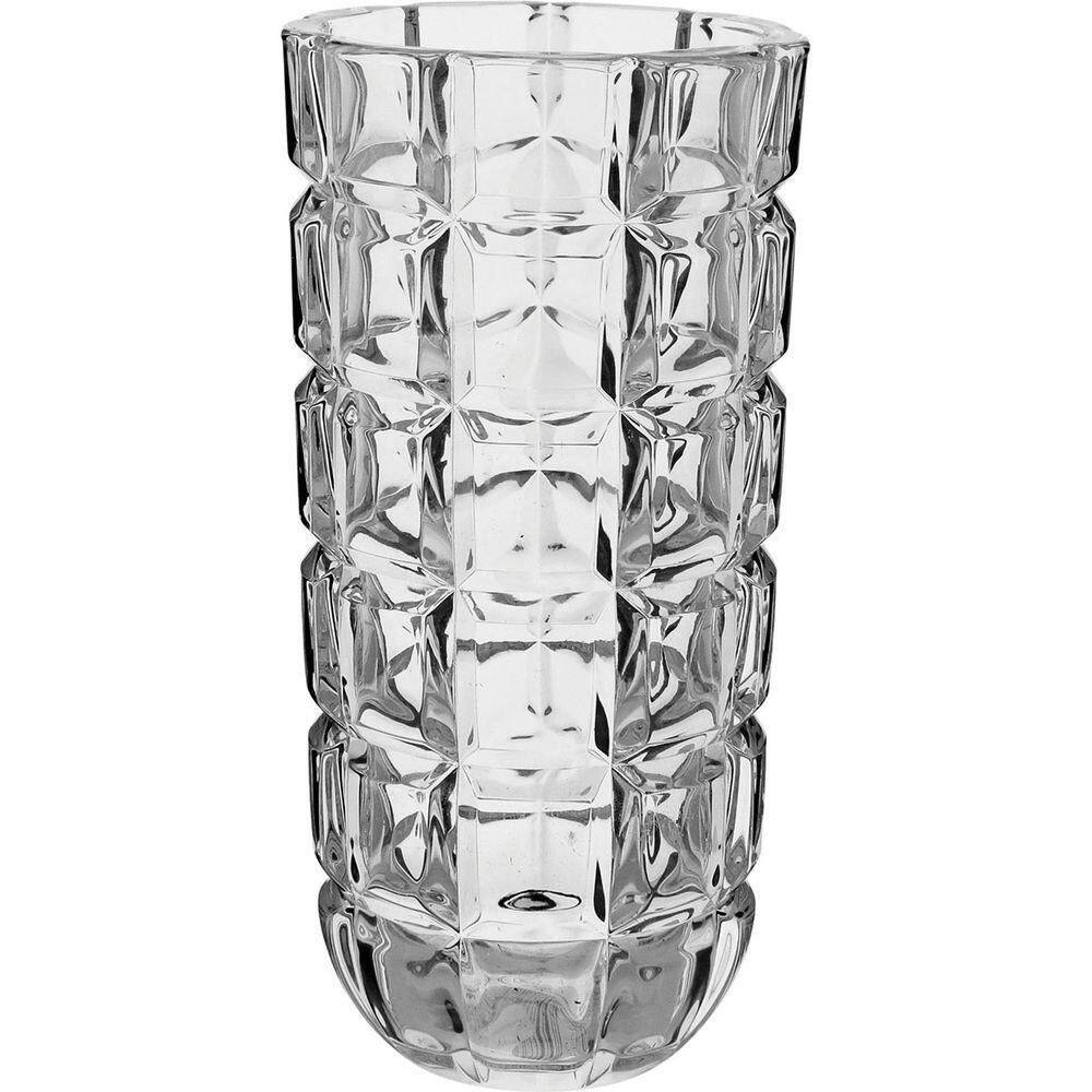 Vaso 28X14X14Cm Vidro Transp