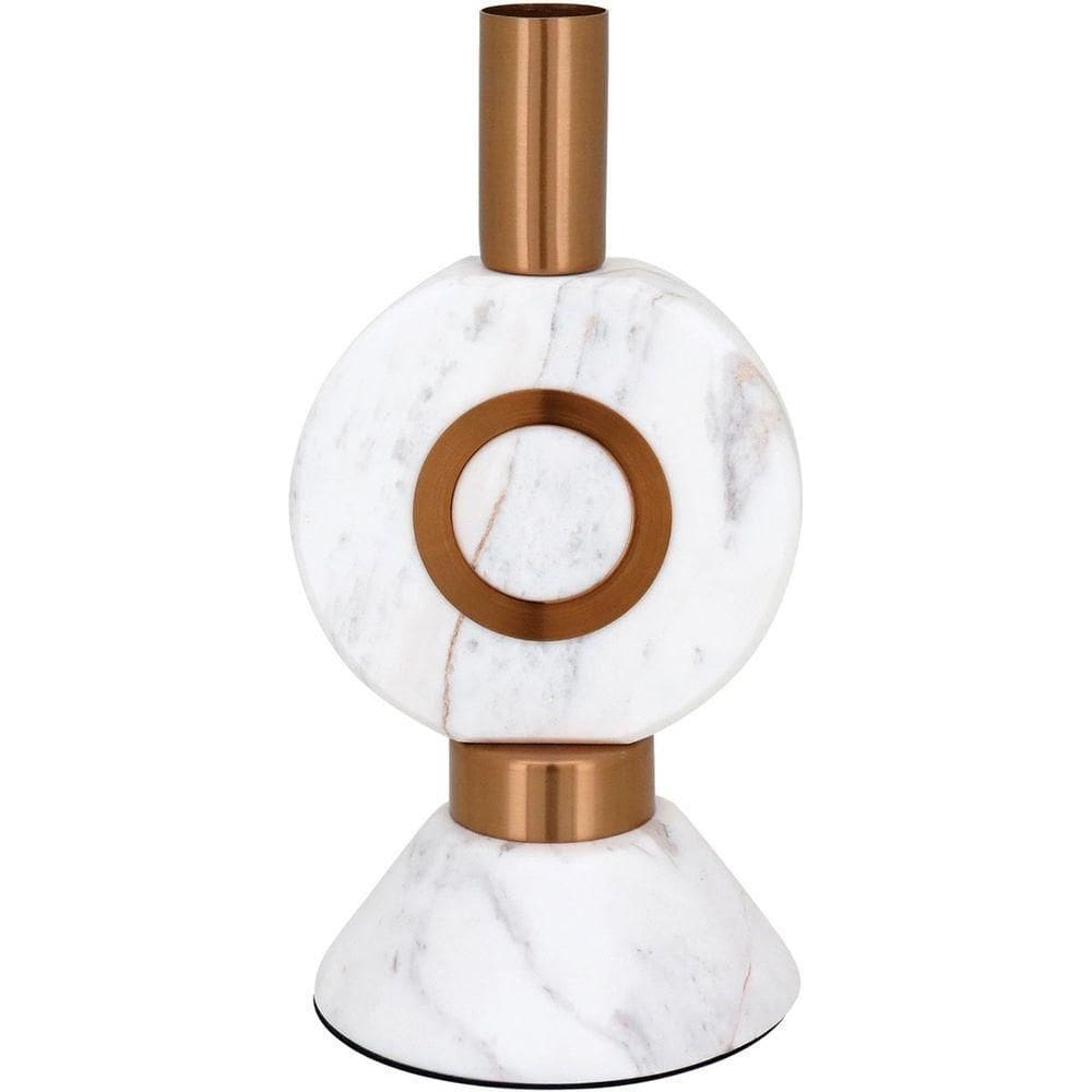 Fête Castiçal 24X12X12Cm Marmore Cobre