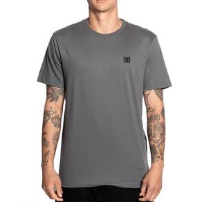 Camiseta DC Shoes Embroidery SM25 Masculina Cinza Escuro